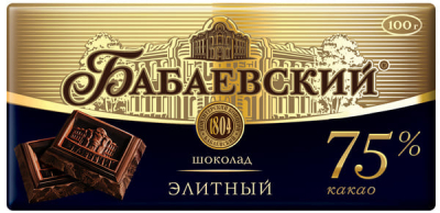 Шоколад Бабаевский элитный 75% какао 200 г