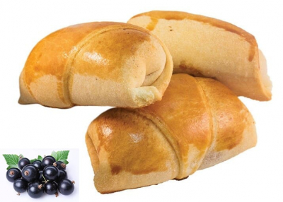 Рогалики с черной смородиной