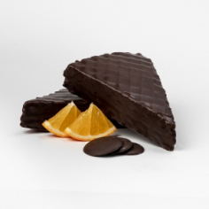Бермудский треугольник, вафли в шоколадной глазури (начинка: апельсиновая)