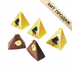 Конфета PHARAON ТМ Lux Candy тёмный шоколад, лесной орех, фундук