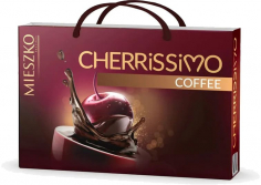 Набор шоколадных конфет Cherrissimo Coffee Сумка, вишня в алкоголе с кофе 285г/7 шт