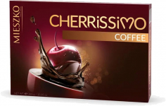 Набор шоколадных конфет Cherrissimo Coffee вишня в алкоголе с кофе 285г/6 шт