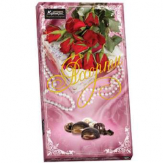 Ассорти Розы с жемчугом наборы конфет 14 шт.