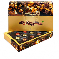 Подарочный набор шоколадных конфет Двойная Бежевая 4 шт.